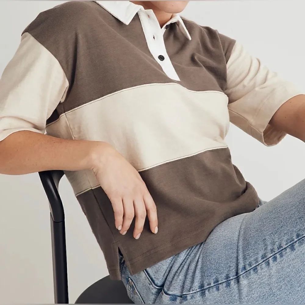 Madewell Oversized Polo Shirt NWT Size XXS